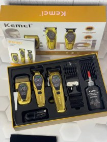 ست ماشین اصلاح کیمی مدل KM-8551 با تیغه استیل ضد زنگ و برش مستقیم